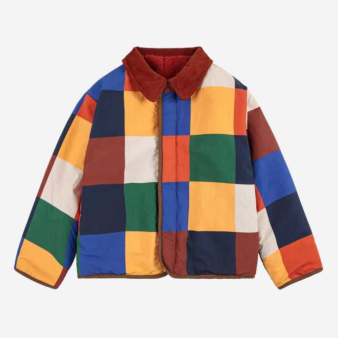 Bobo Choses reversible multicolour checkered jacket
