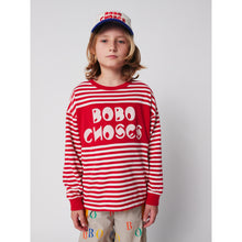 Load image into Gallery viewer, Bobo Choses - Red Stripe Bobo Choses T-shirt
