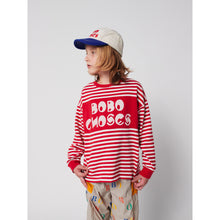 Load image into Gallery viewer, Bobo Choses - Red Stripe Bobo Choses T-shirt
