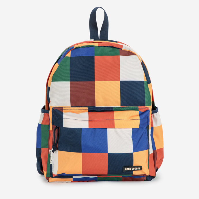 Bobo Choses Colorful checkered backpack 