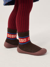 Load image into Gallery viewer, Bobo Choses - Burgundy Baby Tights
