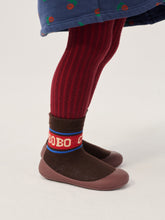 Load image into Gallery viewer, Bobo Choses - Burgundy Baby Tights
