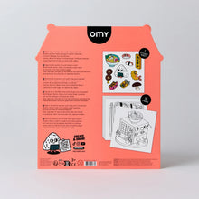 Load image into Gallery viewer, OMY - Sushi Shop Colouring and Sticker Book
