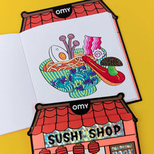 Load image into Gallery viewer, OMY - Sushi Shop Colouring and Sticker Book
