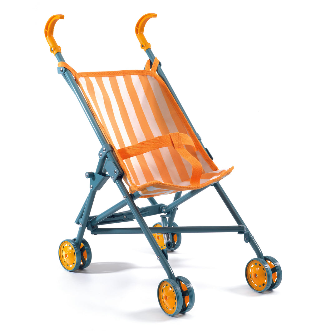 Pomea Dolls by Djeco - Doll's Stripe Pushchair