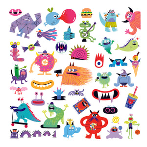 Djeco - Monsters Set of 160 Stickers
