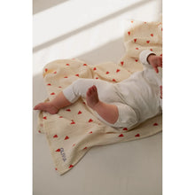 Load image into Gallery viewer, Studio Noos - Beige Hearts Swaddle Large
