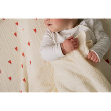 Load image into Gallery viewer, Studio Noos - Beige Hearts Swaddle Large
