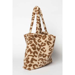 Studio Noos - Ecru Leopard Teddy Mom Bag