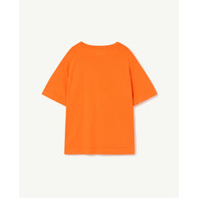 Load image into Gallery viewer, The Animals Observatory - orange t-shirt with abstract sunny horizon print

