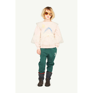 The Animals Observatory - dark green trousers with logo print