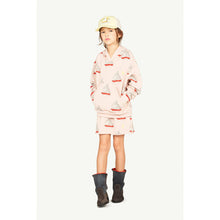 Load image into Gallery viewer, The Animals Observatory - pink hoodie with all over sailboat print
