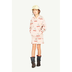 The Animals Observatory - pink skirt with all over sailboat print