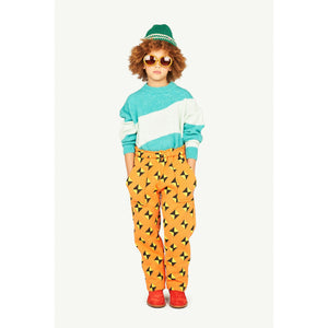 The Animals Observatory - orange trousers with all over yellow and black geometric print