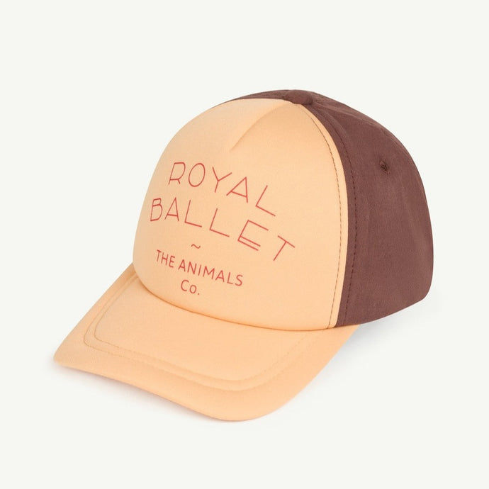 The Animals Observatory - brown and beige cap with Royal Ballet print