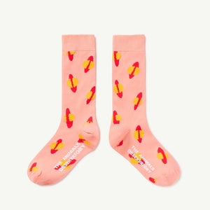 The Animals Observatory - pink socks with saturn like planet print