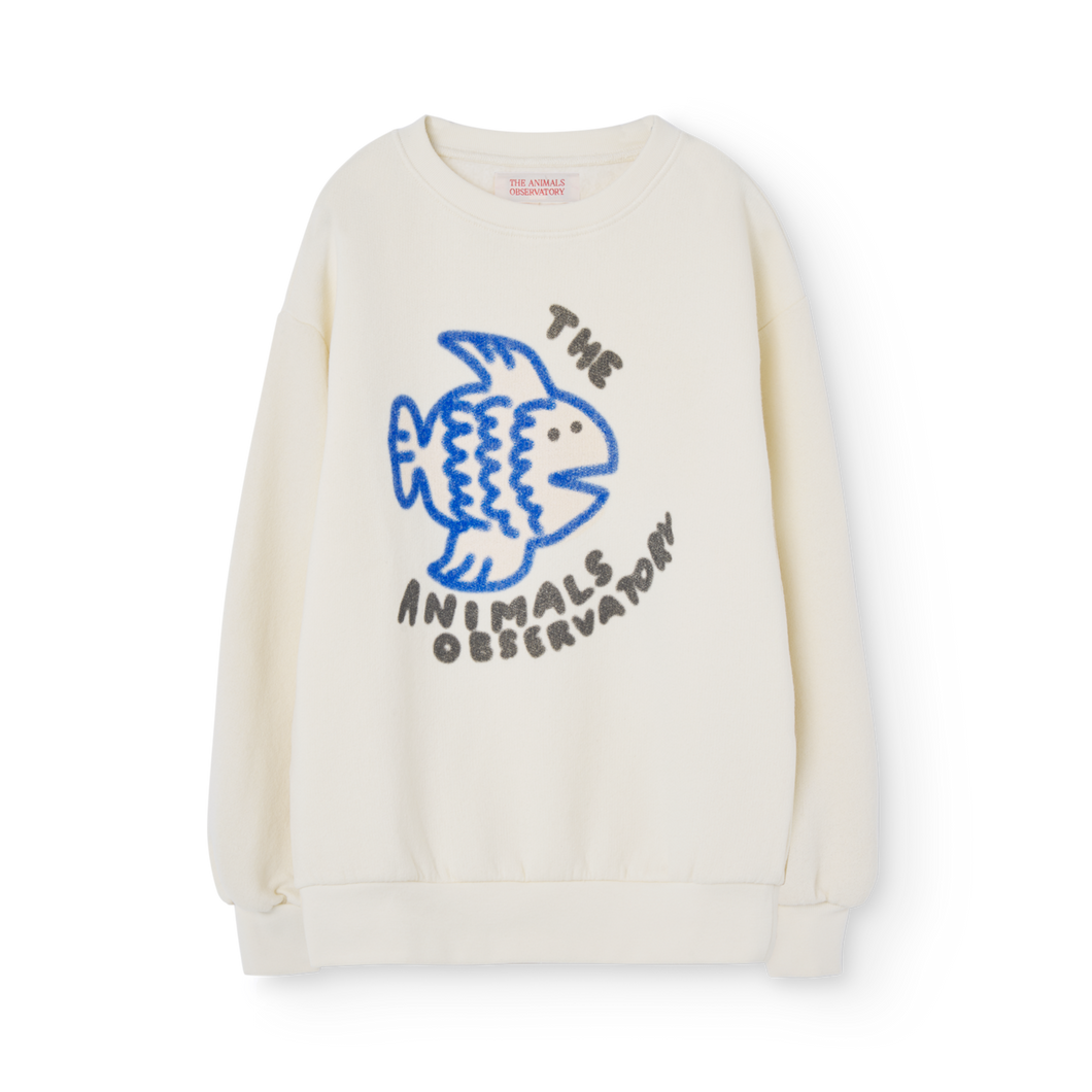 The Animals Observatory - White Fish Bear Sweatshirt