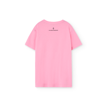 Load image into Gallery viewer, The Animals Observatory pink oversized t-shirt with illustrative lamb print from the new FW24 collection.
