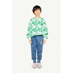 The Animals Observatory - Bear Sweatshirt in Green Flowers