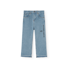 Load image into Gallery viewer, The Animals Observatory light blue children&#39;s jeans from the new FW24 collection.
