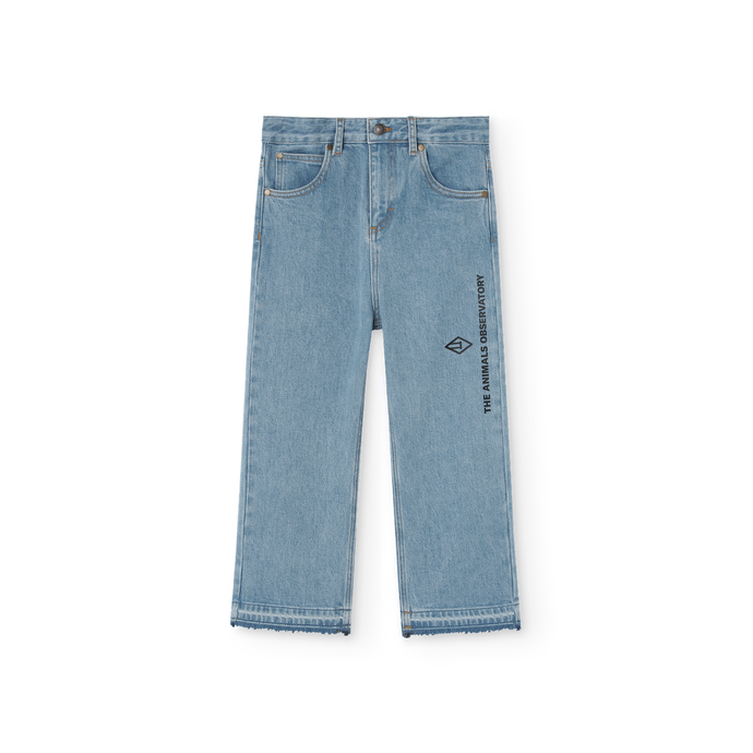 The Animals Observatory light blue children's jeans from the new FW24 collection.