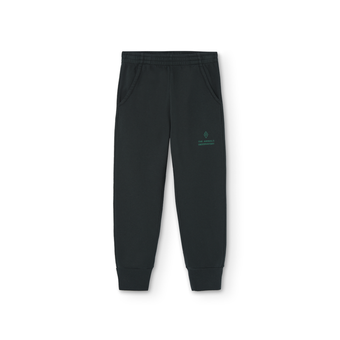 The Animals Observatory deep green Draco sweatpants with lighter green logo print from the new FW24 collection.