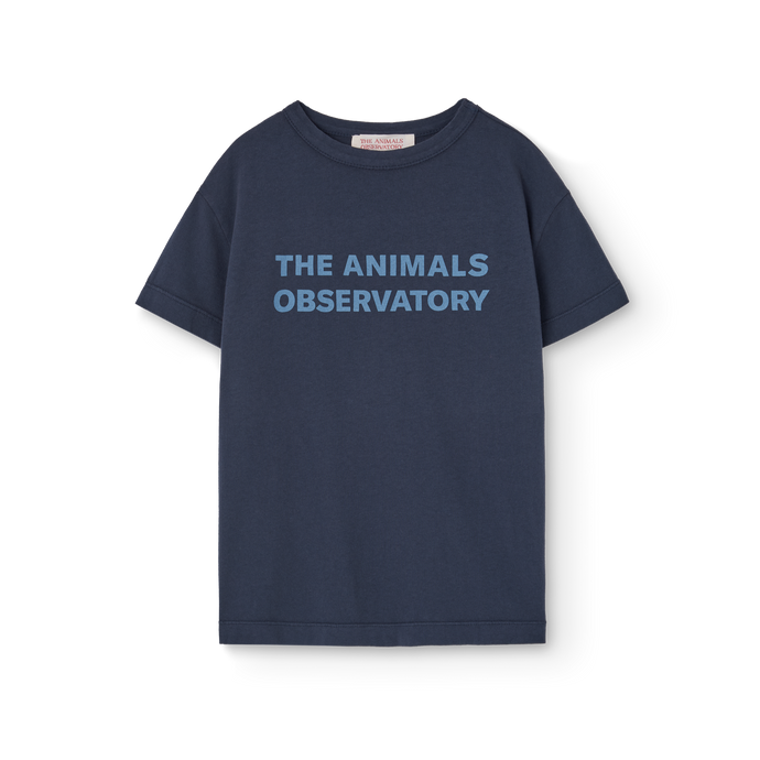 Children's Navy blue t-shirt with 'The Animals Observatory' logo