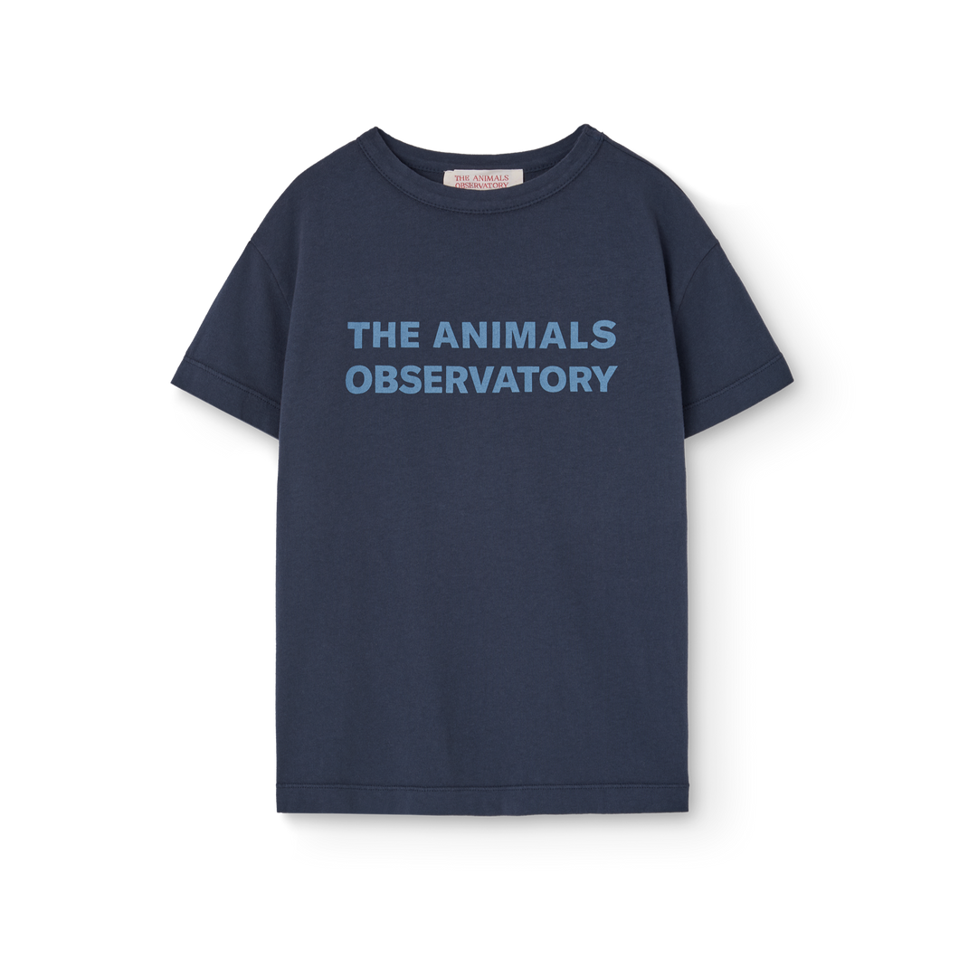 Children's Navy blue t-shirt with 'The Animals Observatory' logo
