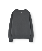 Load image into Gallery viewer, The Animals Observatory - Flowers Bear Sweatshirt in Dark Grey
