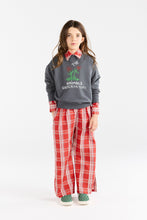 Load image into Gallery viewer, The Animals Observatory - Flowers Bear Sweatshirt in Dark Grey
