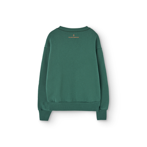 The Animals Observatory - Love Bear Sweatshirt in Green
