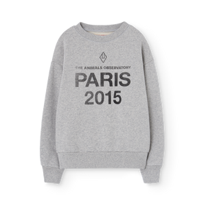 The Animals Observatory grey sweatshirt with 'The Animals Observatory Paris 2015' print