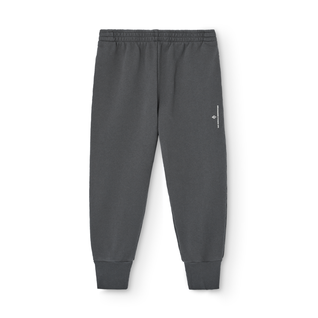 The Animals Observatory Dark grey sweatpants with a small white logo 