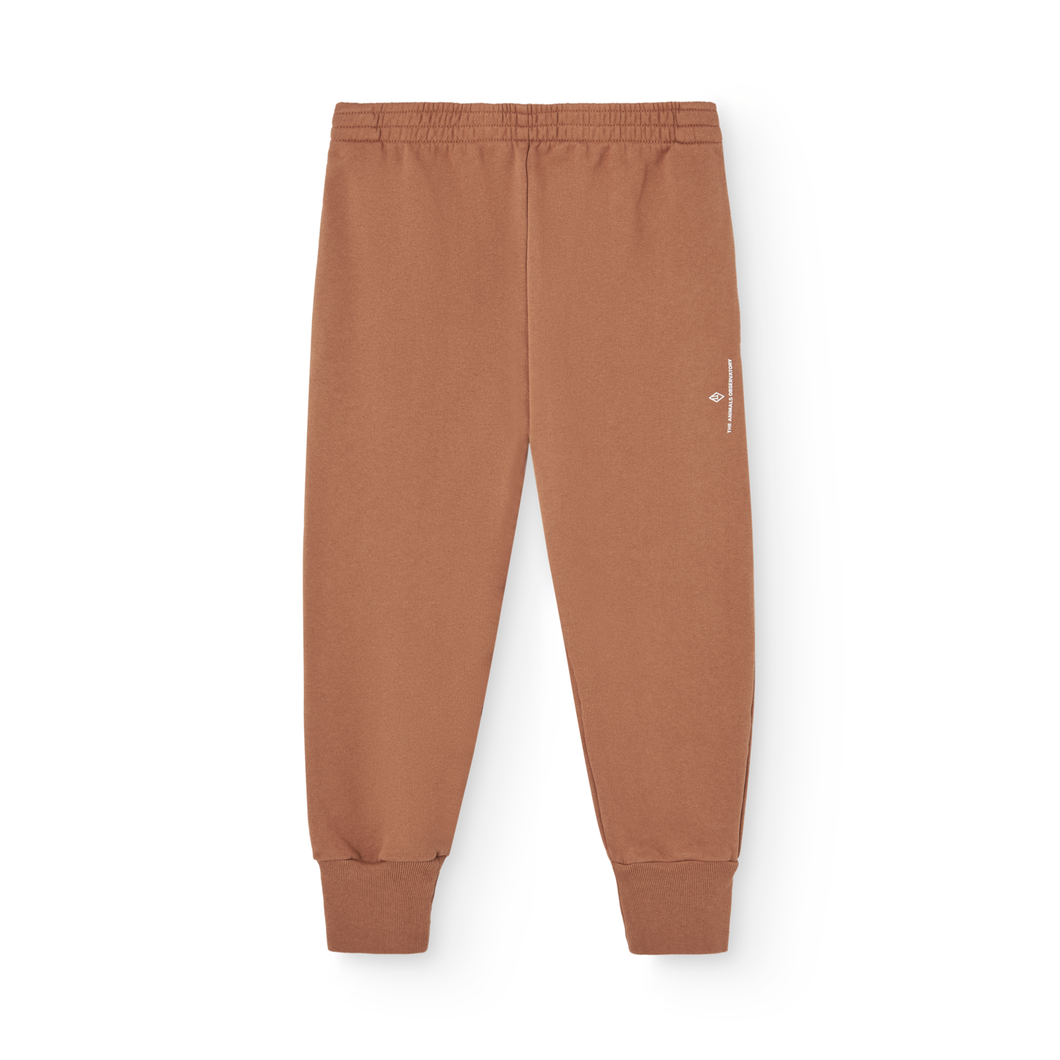 The Animals Observatory Brown sweatpants with a small logo print