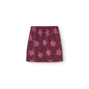 The Animals Observatory - Stars Kitten Skirt in Garnet