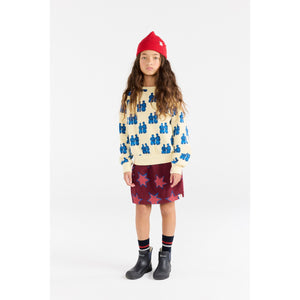 The Animals Observatory - Stars Kitten Skirt in Garnet