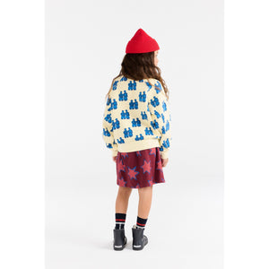 The Animals Observatory - Stars Kitten Skirt in Garnet