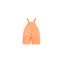 Load image into Gallery viewer, Tinycottons - Orange Stripe Baby Dungarees
