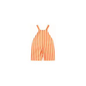 Tinycottons - Orange Stripe Baby Dungarees