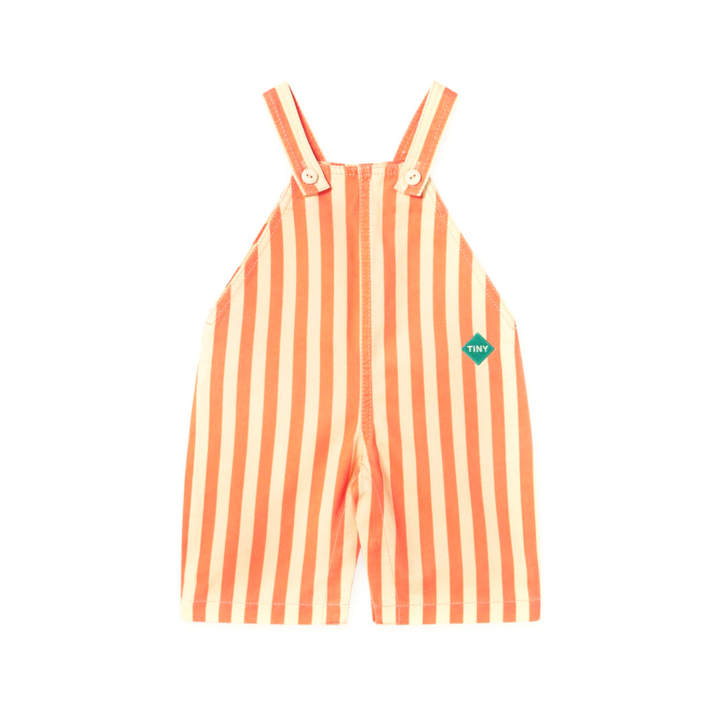 Tinycottons - Orange Stripe Baby Dungarees