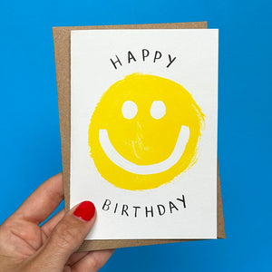 House of Payne - Smiley Happy Birthday Greeting Card