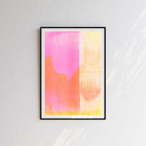 House of Payne - Pink Abstract Sunset Print