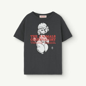 The Animals Observatory - Black t-shirt with white poodle print