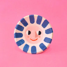 Load image into Gallery viewer, Ana Seixas - Blue Happy Sun Ceramic Trinket Dish
