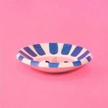 Load image into Gallery viewer, Ana Seixas - Blue Happy Sun Ceramic Trinket Dish
