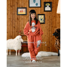 Load image into Gallery viewer, The Animals Observatory - Poodle Oversized Bear Recycled Sweatshirt in Red

