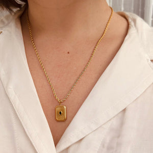 Little Nell Jewellery - Everyday Gold Octagon Pendant Necklace