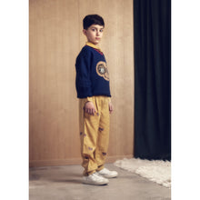 Load image into Gallery viewer, Mini Rodini - E.T Intarsia V-neck Sweater in Navy
