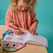 Load image into Gallery viewer, OMY - Montessori Sticker Book in Geometric Shapes
