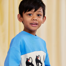 Load image into Gallery viewer, Mini Rodini - Panther Panel Sweatshirt
